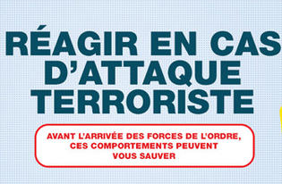 Affiche en cas d'attaque terroriste